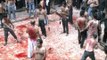 Bleeding Shia men go on bashing themselves - Muharram