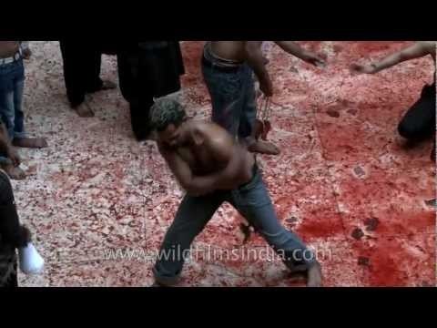Religious ritual of lashing on Muharram