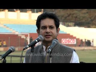 Prince Pradyot Deb Burman of Tripura addresses NE audience on Tamchon Trophy!