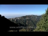 View of lower mountains and plains from Mussoorie