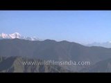 Magnificent view of snow peaks from Lal Tibba, Mussoorie