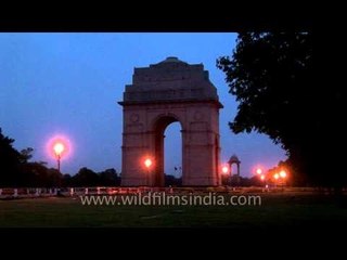 Evening magnificence of India gate, New Delhi