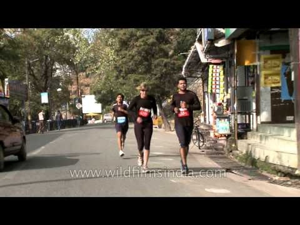 Susan Hunt runs the Mussoorie Half Marathon