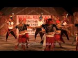 Entertaining dance by Singpho tribes on Arunachal Pradesh day at Pragati Maidan