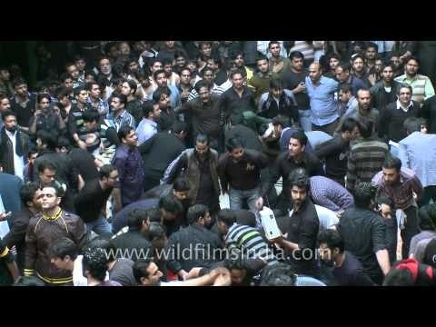 Shias performing Muharram procession