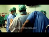 Cesarean section delivery - surgical birth of a human!