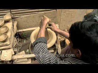 Diyas being made in Paharganj, in time for diwali!