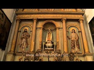 The Basilica of Bom Jesus altar, Goa