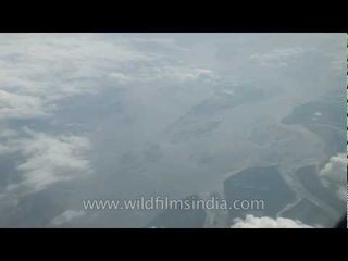 Aerial view of Sikkim and West Bengal