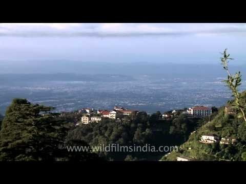 St. George's school, Dehradun and Mussoorie as seen from Landour on a clear day