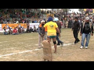 An old man lifting weight