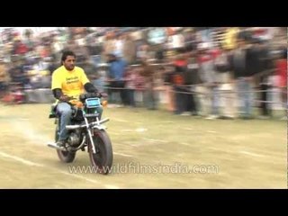 Motorcycle antics in Punjab's Rural Olympics