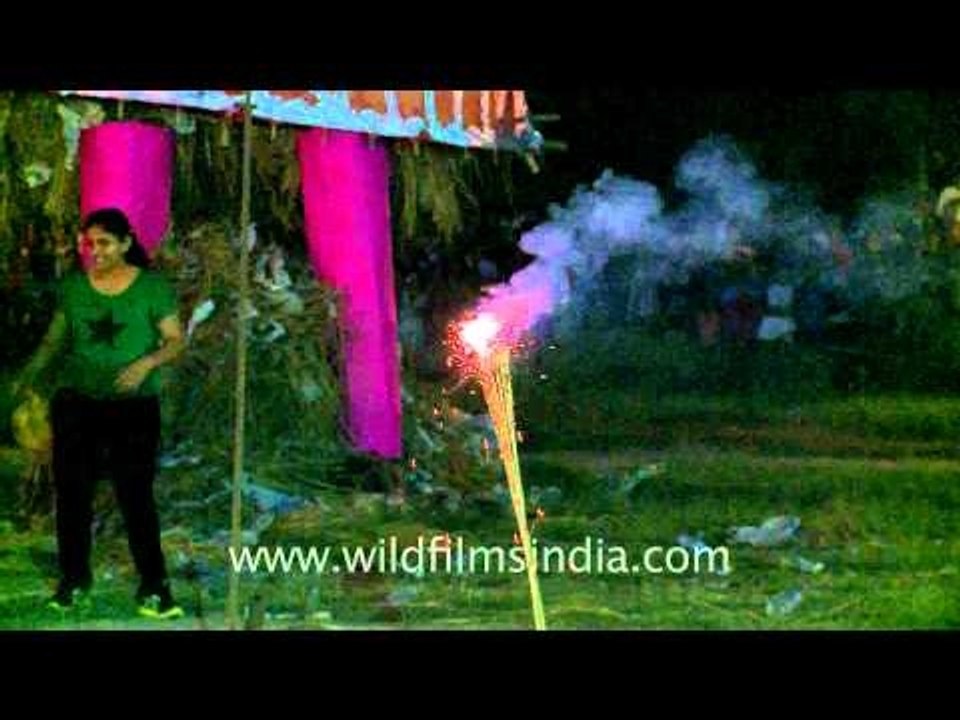 Lightening firecrackers galore on Dussehra