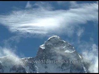 Nanda Devi main summit and adjoining peaks, from inner sanctuary