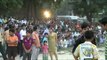 People waiting to witness burning of Ravana effigy during Dussehra, Delhi