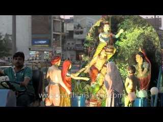 Religious Ganesh Chaturthi rallies with effigies