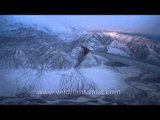 Aerial view of Ladakh mountains