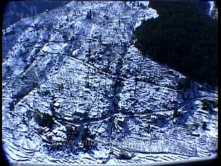 Chopper ascending towards the Himalayas