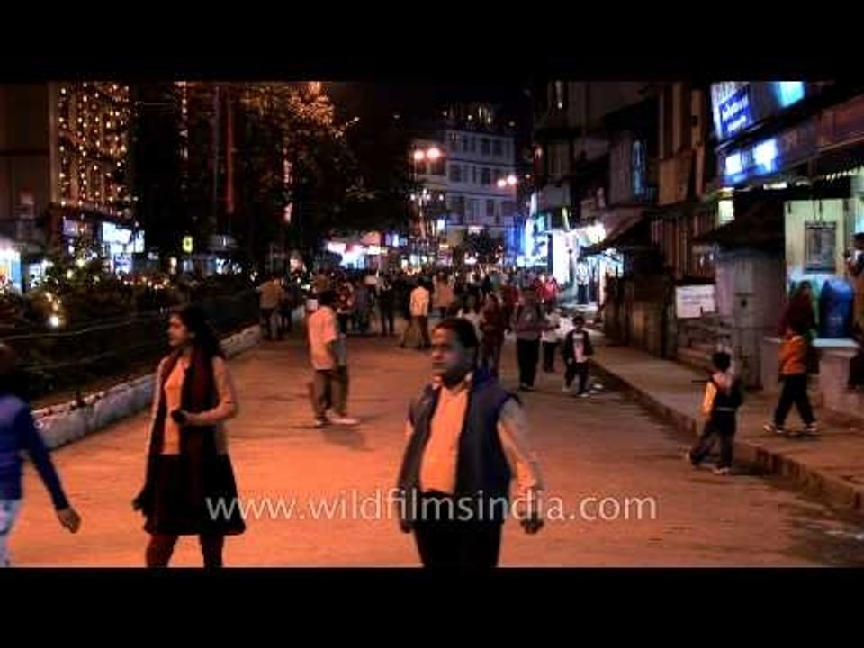 Night shopping in Gangtok, Sikkim