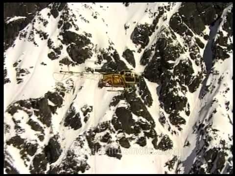 Aerial view of Himalayan range from chopper