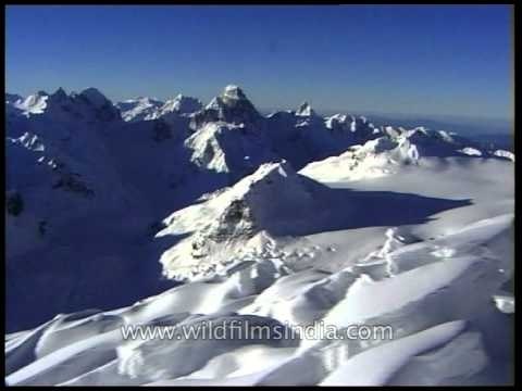 Glaciated snow covered peaks of the mighty Himalaya!