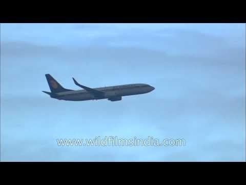 Jet Airways plane flying in Indian airspace