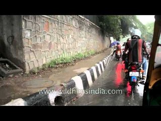 Delhi two wheeler riders face the rain the most!!
