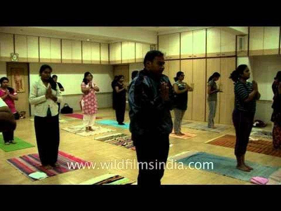 Mountain Pose - Tadasana at Yoga Vidya Gurukul, Nasik