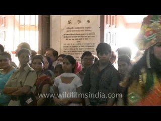 Enacting like Krishna and his beloved Radha on Janmashtami