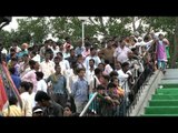 Little girl with Indian flag at Wagah border