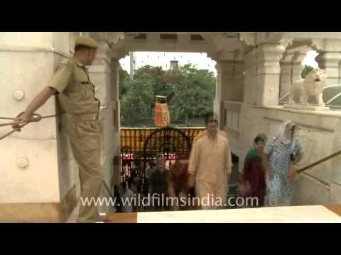 Devotees in fast motion at Birla temple on the occasion of Janmashtami