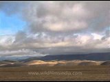 Thick clouds hovering over the Tibetan plateau, Mansarovar