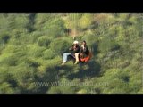 Flying double paragliding in Billing