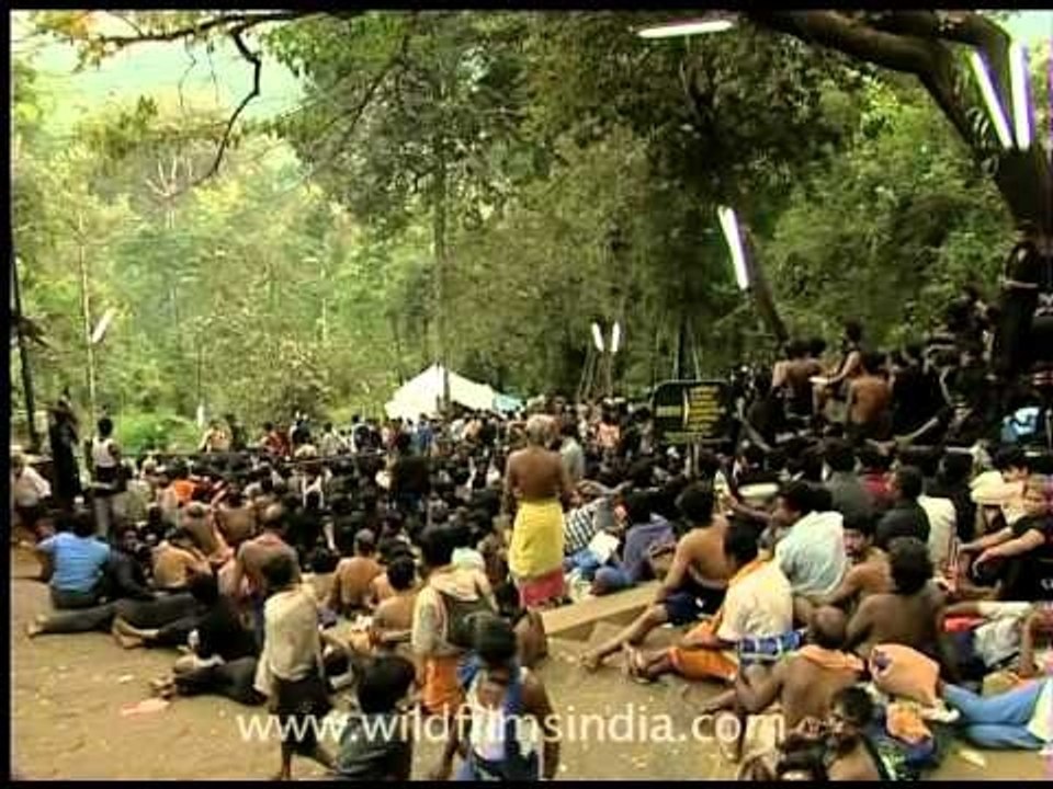 Lord Ayappaa's devotee says 'Hi' to our camera!