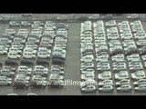 New Maruti Suzuki cars at the plant in Manesar