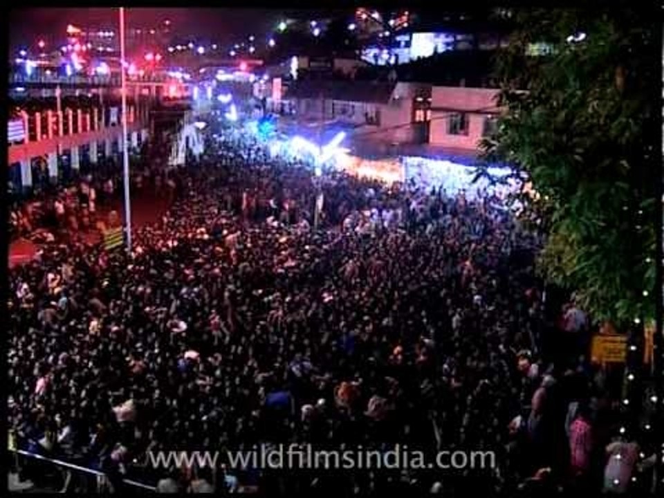 Sabarimala temple at night fall