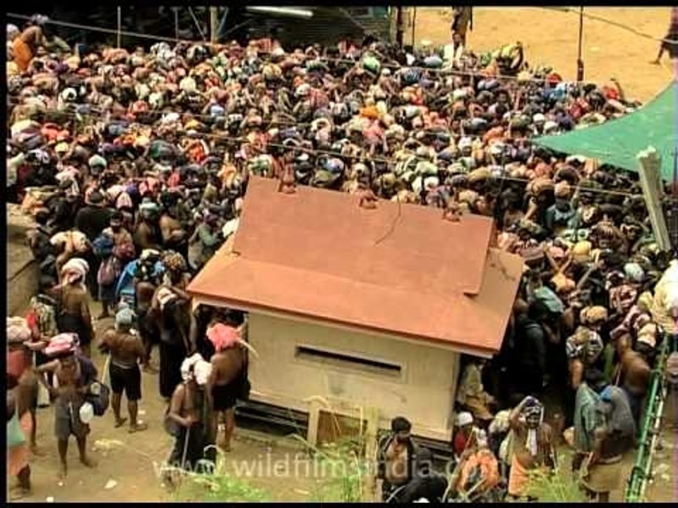 Sabarimala devotees gather for Saramkutthi