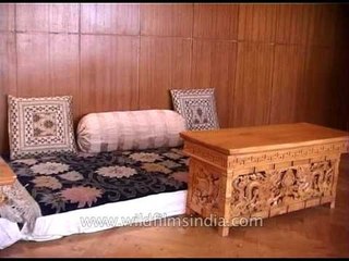 Aesthetically designed interior of lobby - Kaal hotel, Leh