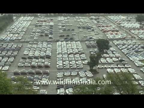 Maruti Suzuki cars line up waiting to get despatched