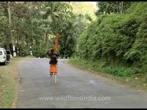 Walking on stilts for the Lord - It happens only in India!!