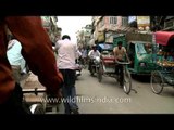 Cycle rickshaw ride through Chandni Chowk, Delhi