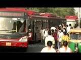 People run to catch Redline buses in Delhi...