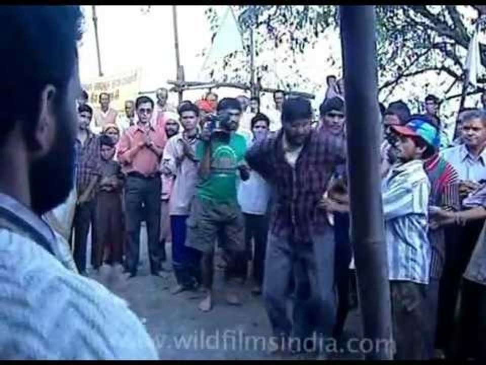 Devotees dancing during Nanda devi raj jat yatra