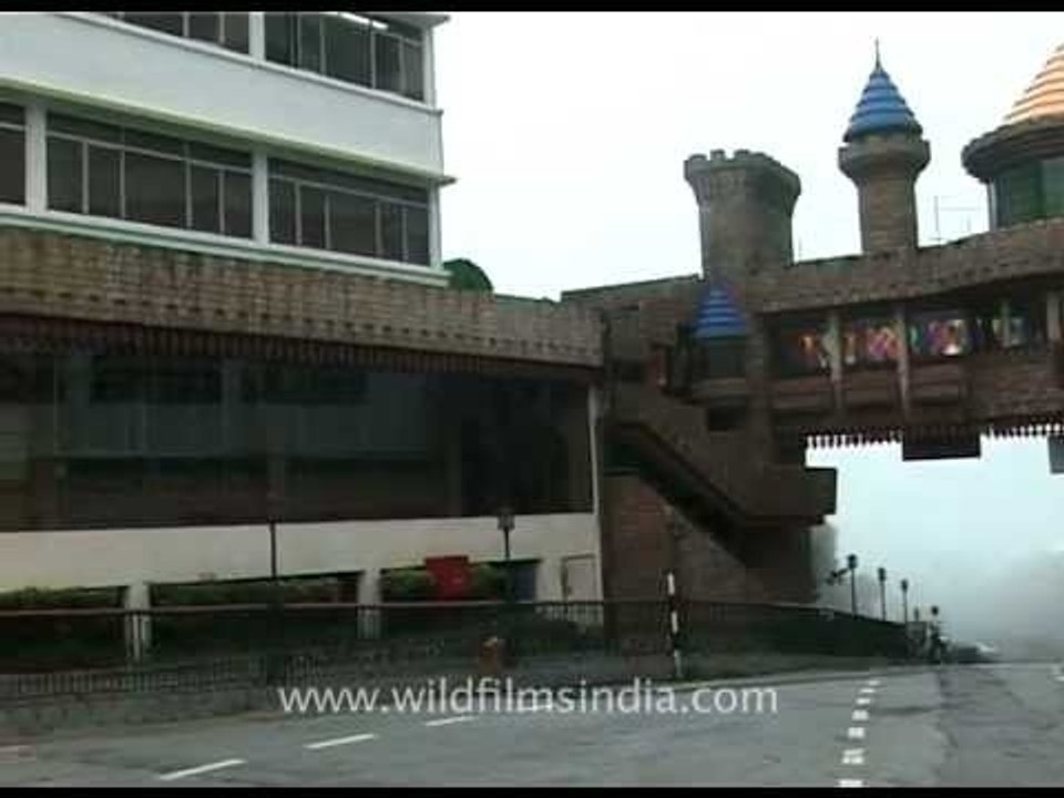 Monsoon in a Malaysian town