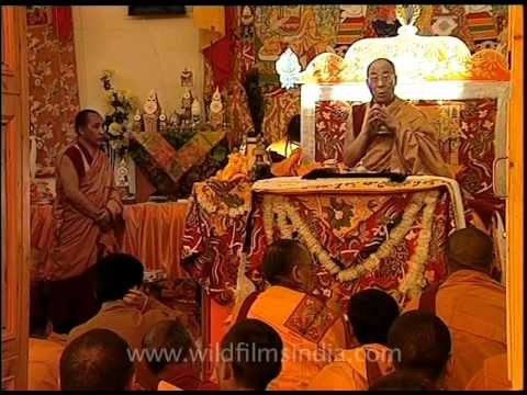 His Holiness The Dalai Lama speaks at the Kalachakra, Spiti..