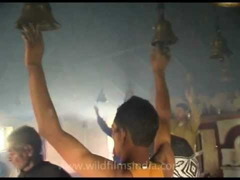 Devotees at the Lakhat Temple