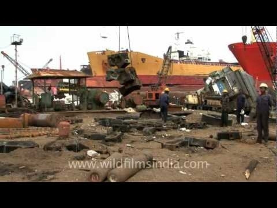 Alang ship recyling yard