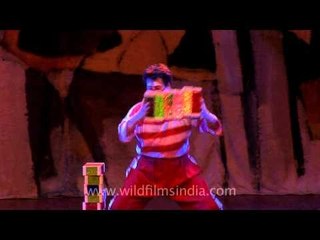 Clown juggler from Russia