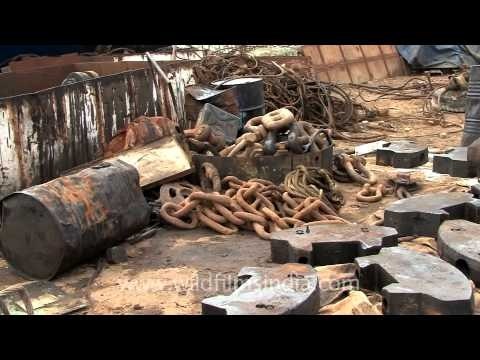 Scraped heavy metals at Alang!