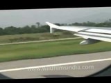 Plane speeding on the runway before take off!